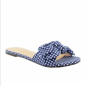 Chase + Chloe Knotted Bow Slides